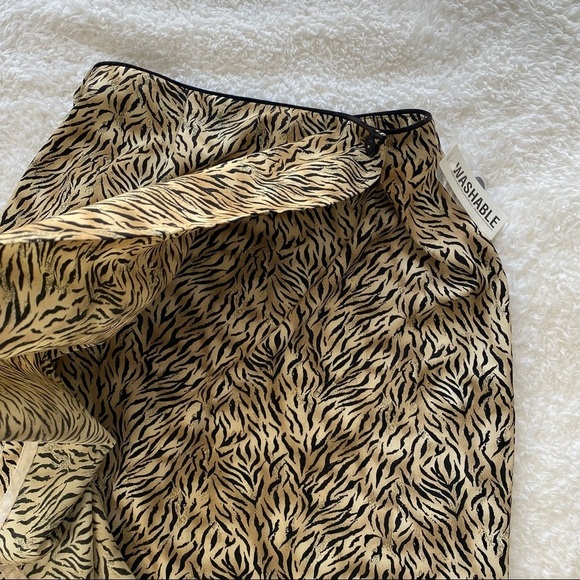 NWT Vintage Worthington Animal Print Wrap Skirt - Picture 3 of 6